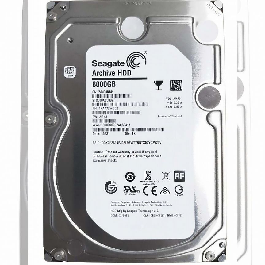 [1NA17Z] Жесткий Диск Seagate 8tb Sata3 3.5" Hdd 1na17z