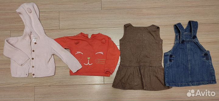 Детские вещи пакетом для девочки 80 86