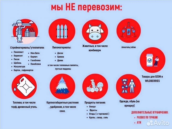 Грузоперевозки по РФ