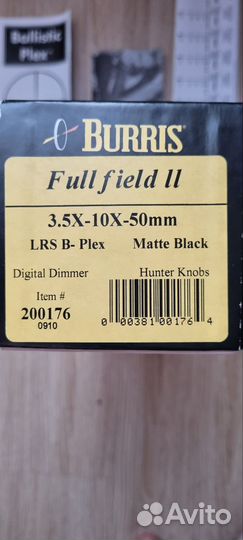 Burris FF II 3.5-10x50