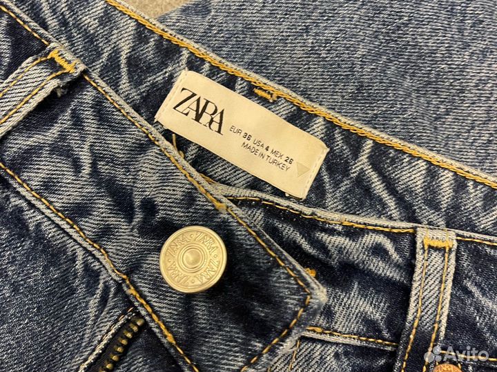 Джинсы zara 36 прямые