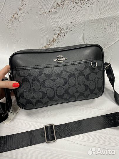 Сумка мужская Coach через плечо