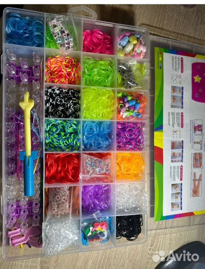 Очень Большой набор резинок для плетения нов