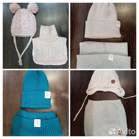 Комплект шапка и снуд детский