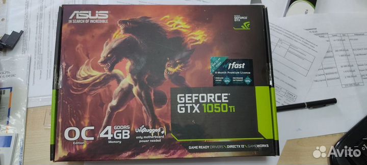 Видеокарта Asus GTX 1050Ti