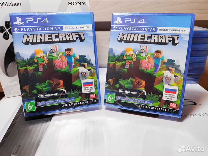 Новый диск Minecraft PS4 PS5 Русская версия