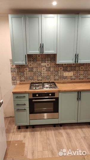 Кухня угловая бежевая