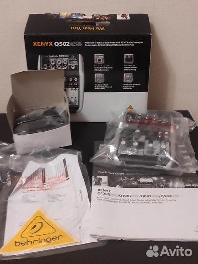 Аналоговый микшер behringer xenyx Q502usb