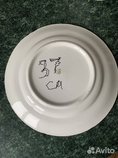 Блюдце гигант лфз.Розетка Вербилки.крышка Довбыш