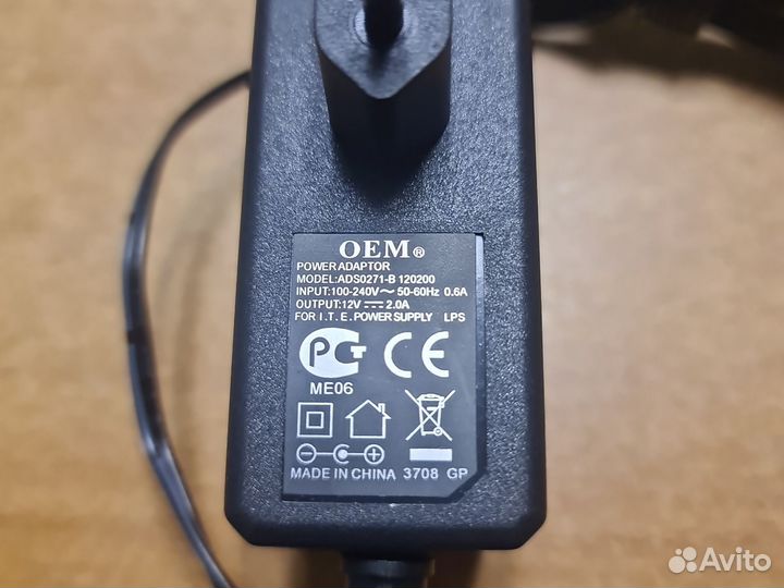 Адаптер Asus 12 вольт 2 А