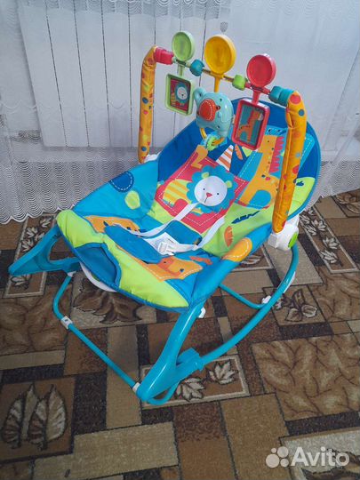 Шезлонг детский новый