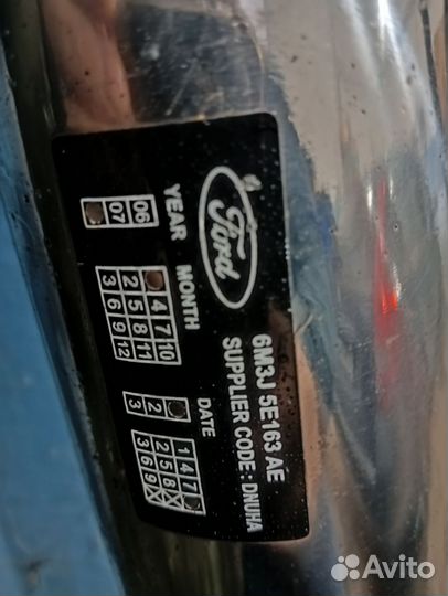 Бампер задний Ford Ranger (06-11) пикап. 4 двери