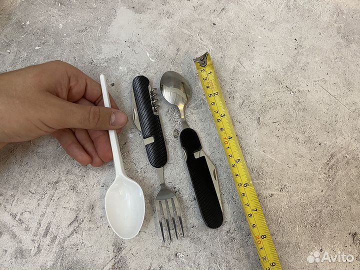 Набор походный ложка вилка нож