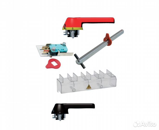 Рукоятка для LA5 Y-R на дверцу шкафа (желто-красна