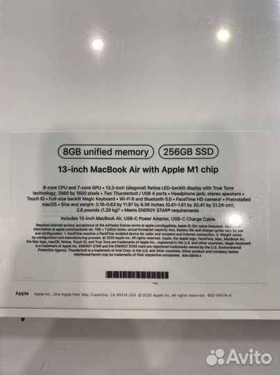 Macbook Air 13 M1 256 Space Grey