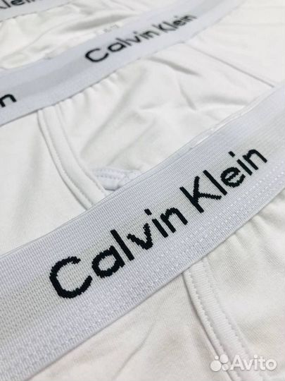 Трусы мужские белые Calvin Klein