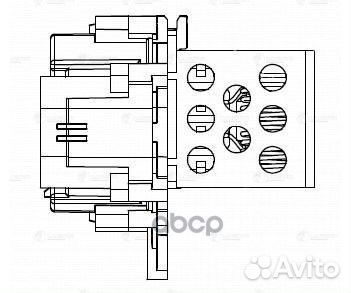 Резистор вентилятора PSA 307 (00) /308 (07) /C4