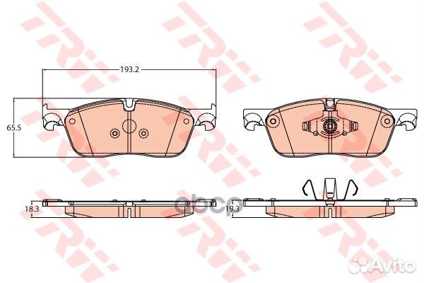 Колодки тормозные дисковые перед GDB2100 GD