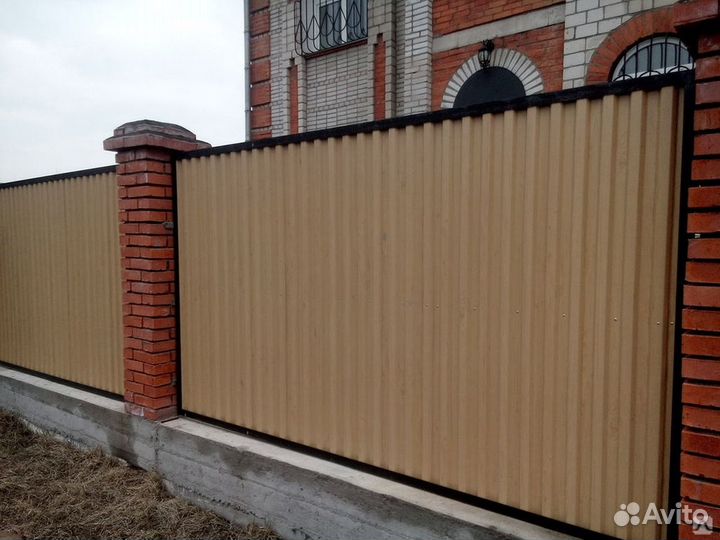 Забор из профнастила