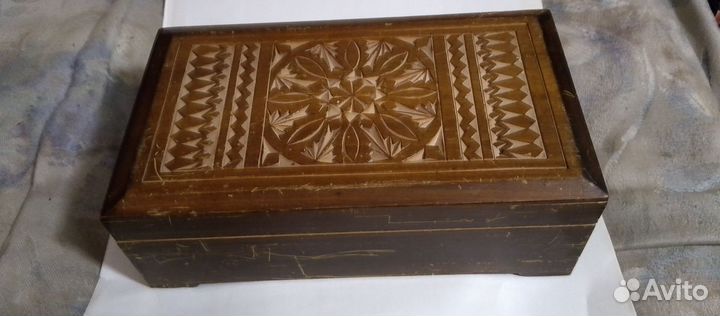 Шкатулка деревянная СССР