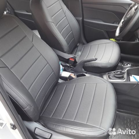 Авточехлы солярис киа рио с 2017г экокожа