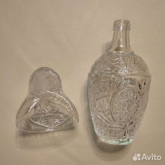 Штоф Графин Матрешка хрусталь СССР