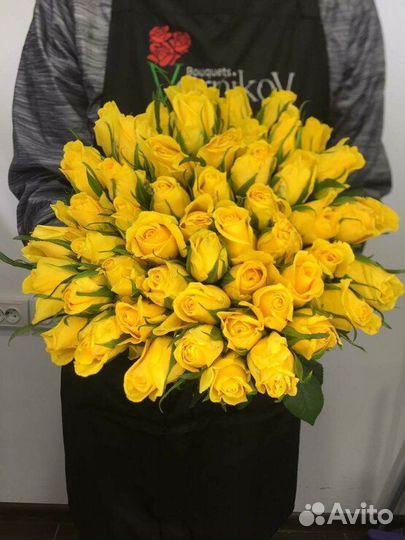 Кенийская роза 51 штука