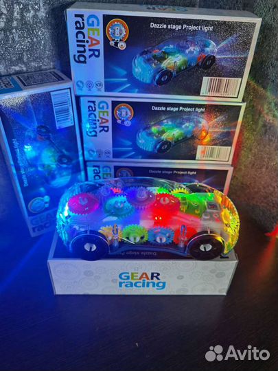 Прозрачная спортивная машинка спорткар