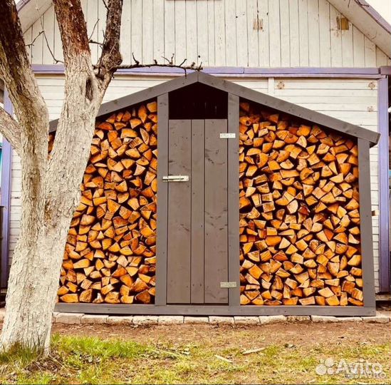 Дровник уличный. Хозблок. Садовая мебель