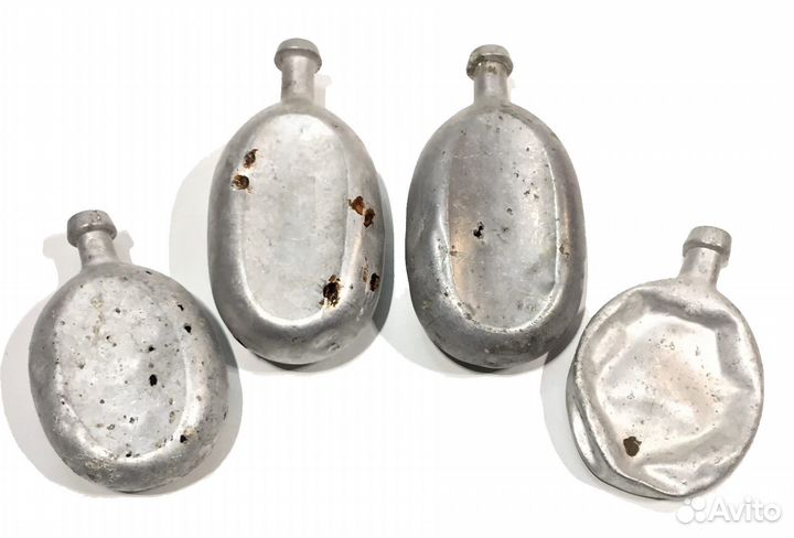 Фляги алюминиевые риа-ркка, копаные, мятые