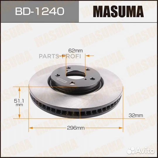 Masuma BD-1240 Диск тормозной