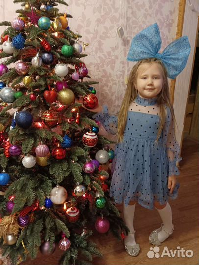 Большой бант на ободке Мальвина