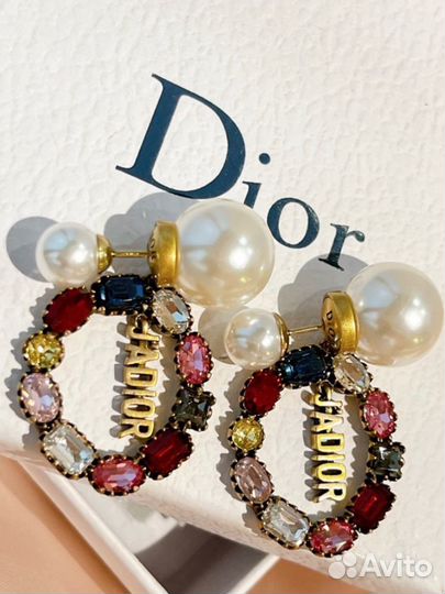 Серьги christian dior