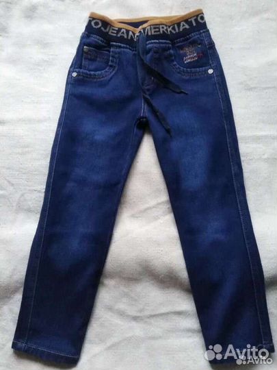 Летние джинсы на мальчика 4-6 лет