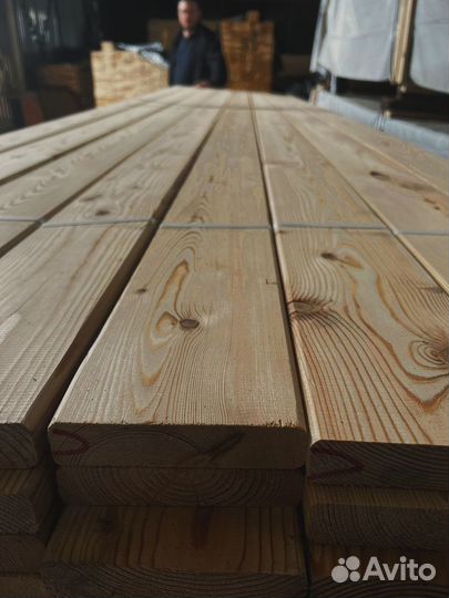 Шлифованные доски лиственницы 45x170 мм, высокоточ