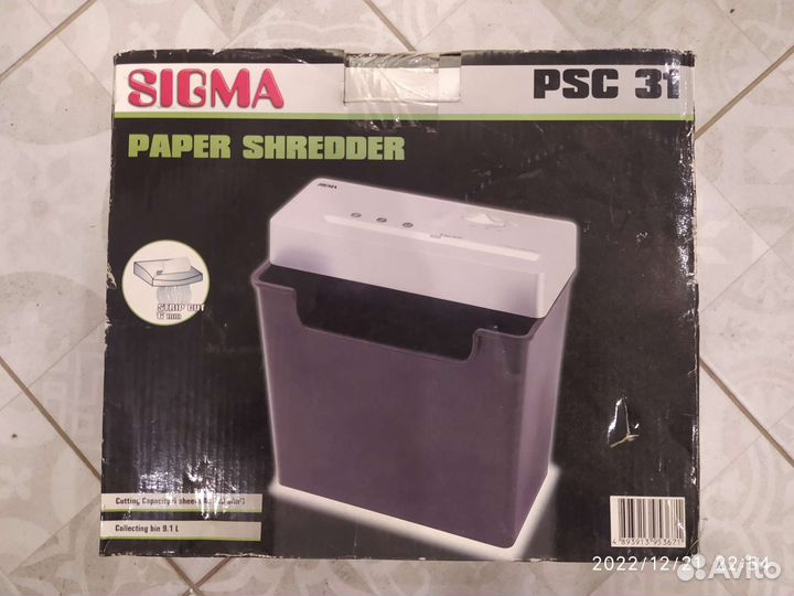 Шредер sigma psc31 Новый в упаковке