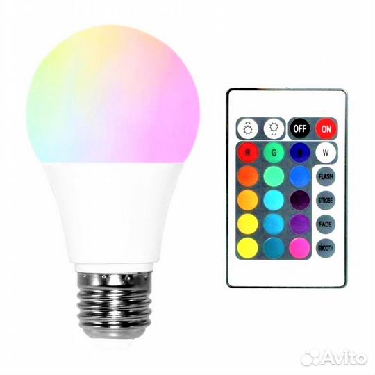 Лампочка RGB с пультом