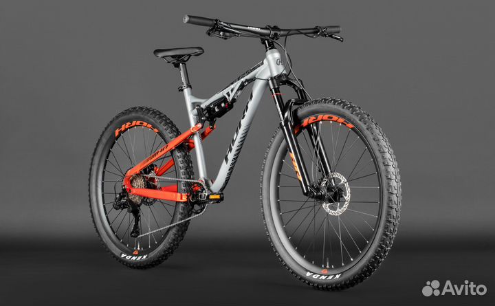 Велосипед horh beaver plus 27.5 (2025) Grey-Orange Arm194