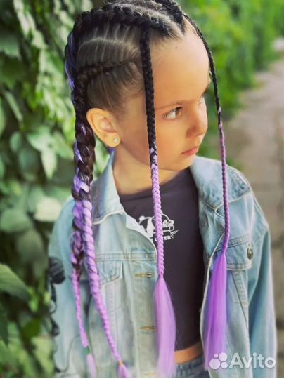 Плетение кос с канекалоном, афрокосы, брейды