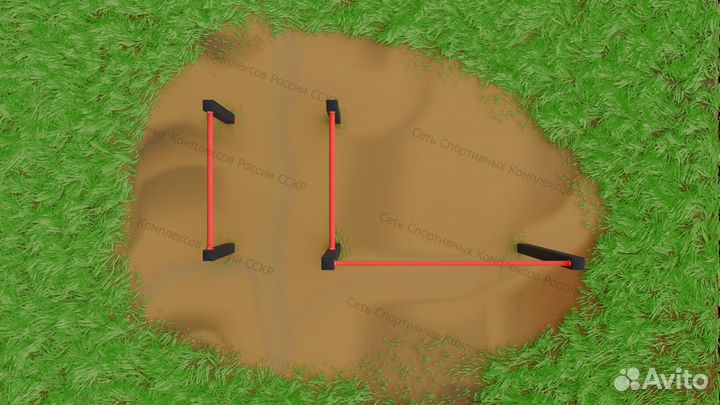 Турник уличный и брусья, комплекс