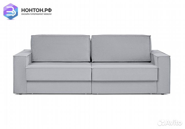 Диван еврокнижка двухместный Тревис серый