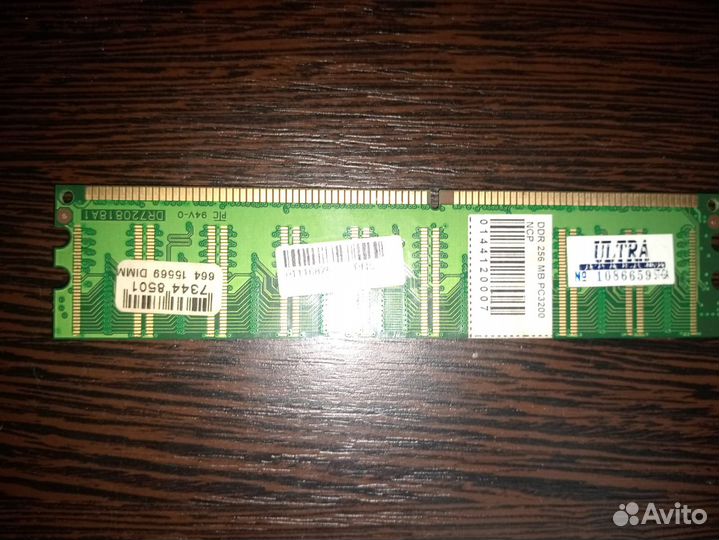 Оперативная память dimm DDR1 256Mb PC-3200 NCP NC6