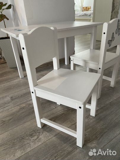 Детский стол и стул IKEA