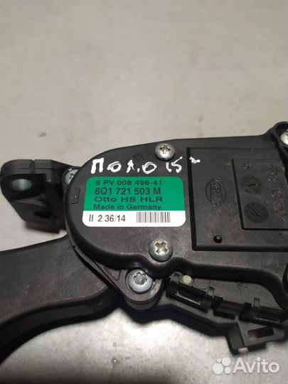 Педаль газа Volkswagen Polo 2015