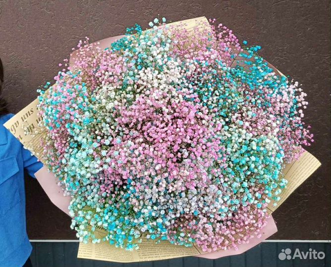 Букет-гигант из гипсофилы