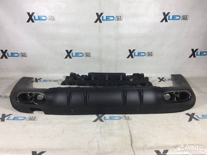 Диффузор с насадками Mercedes W257 CLS AMG 53