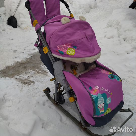 Детские санки коляска