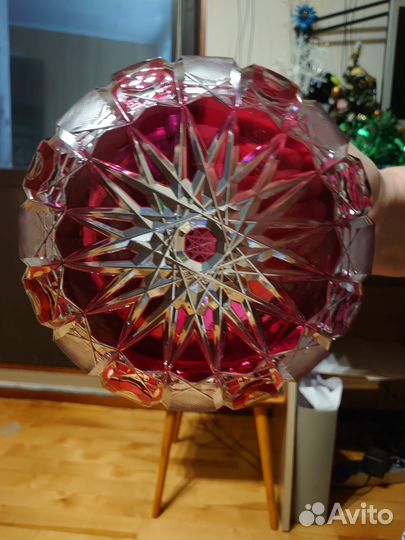 Хрустальная пепельница чехия