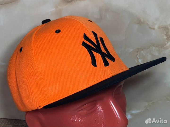 Кепка Бейсболка New York Yankees оранжевая