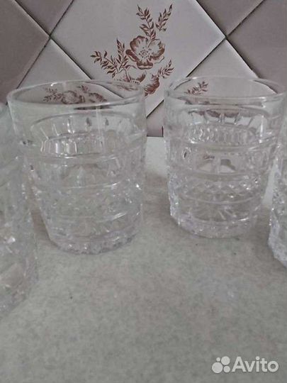 Хрустальные стаканы для виски. Богемия